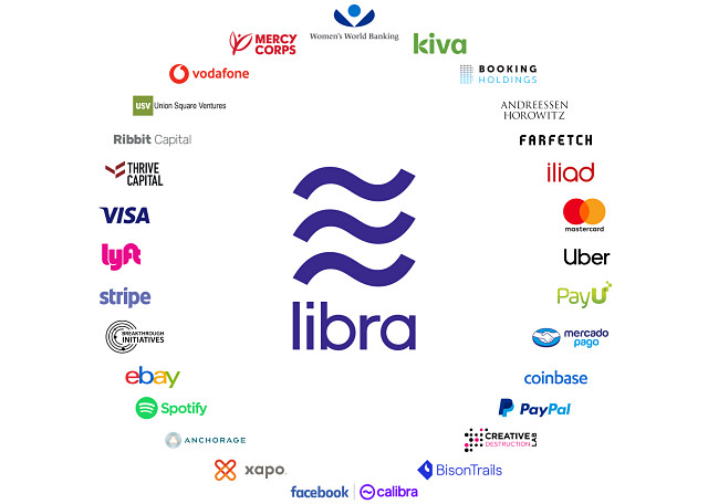 Facebook Libra cryptocurrency 28 founding members